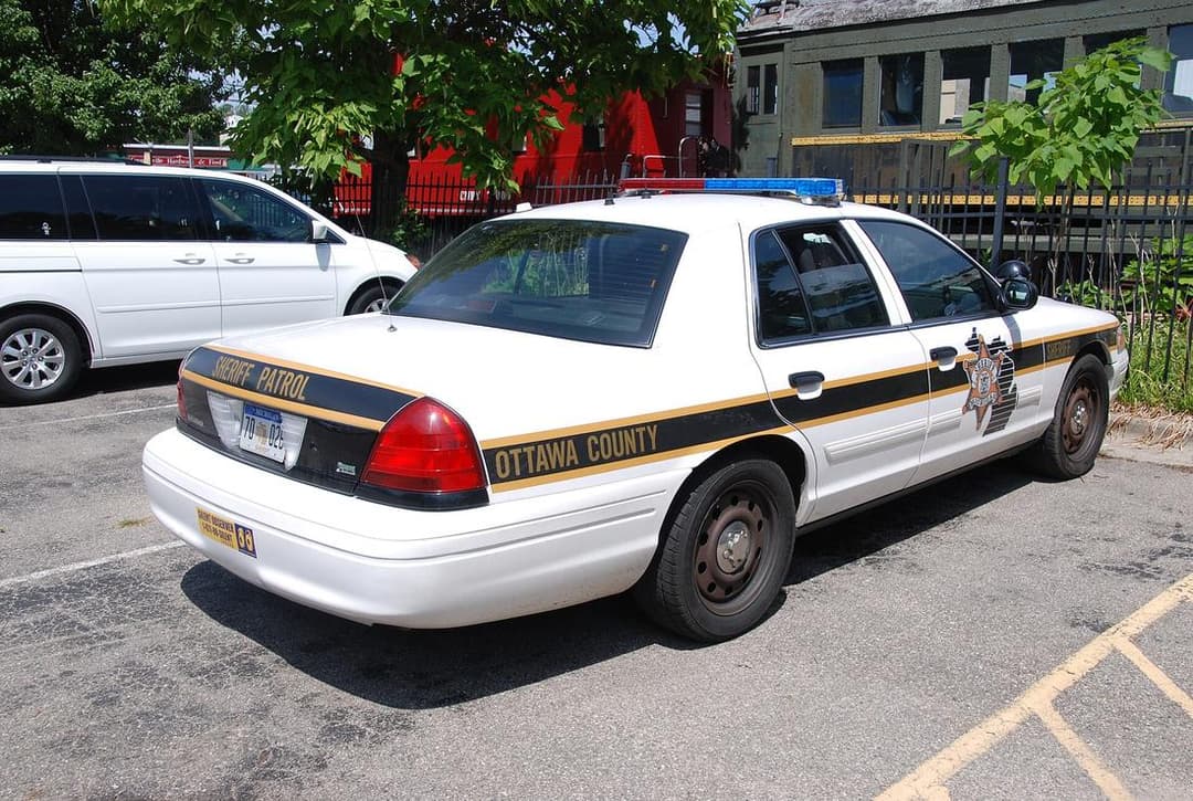 A county sheriff patrol car
