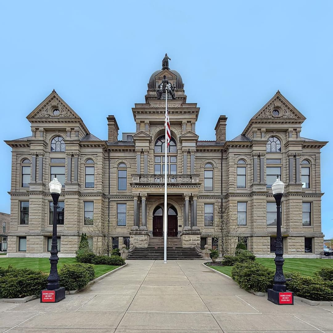 The Hancock County courthouse in Findlay, Ohio