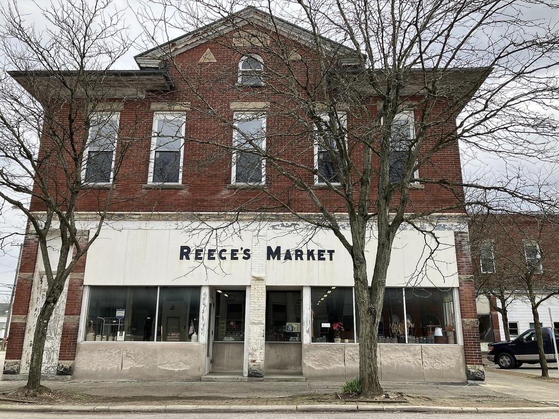 A historic commercial block building
