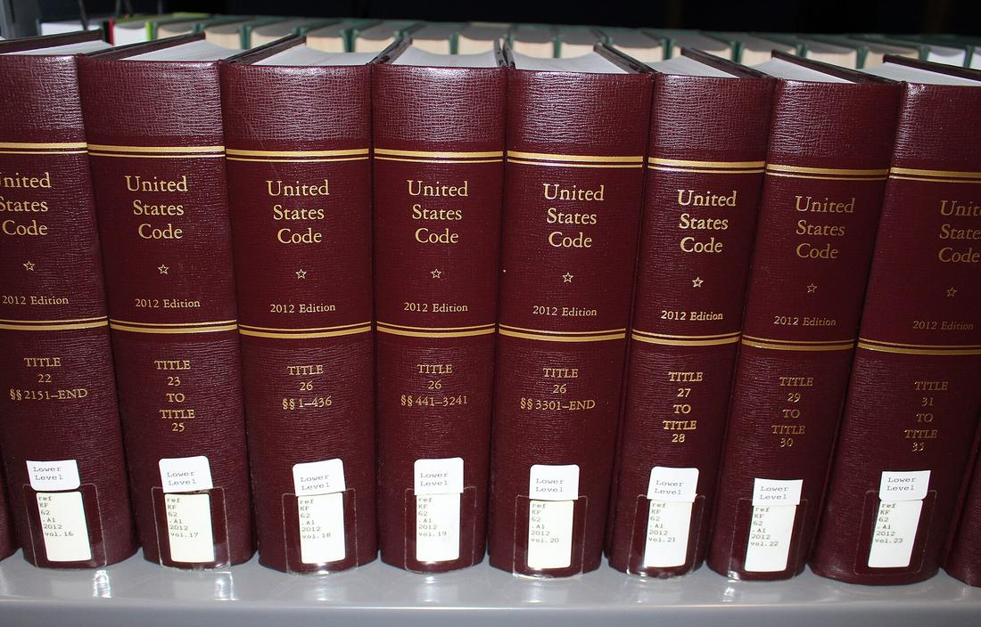 Bound volumes of the United States Code