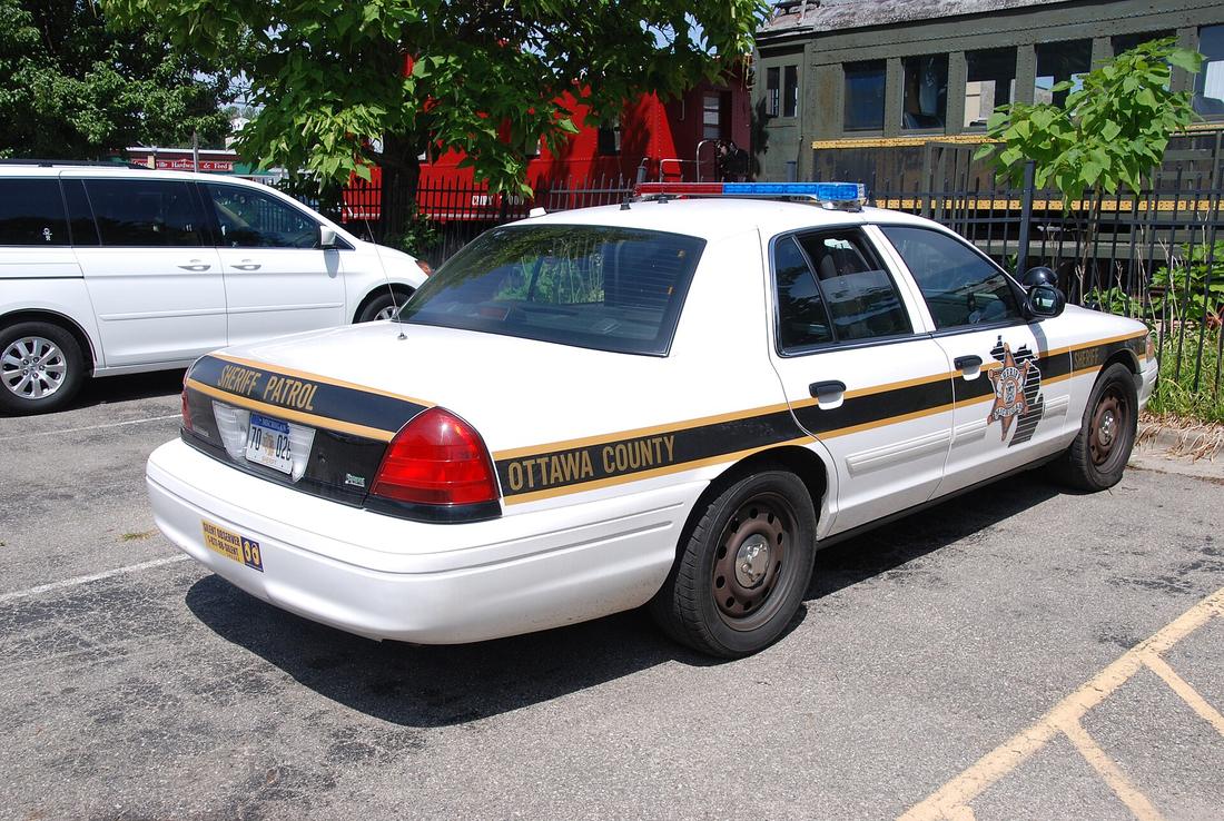 A county sheriff patrol car