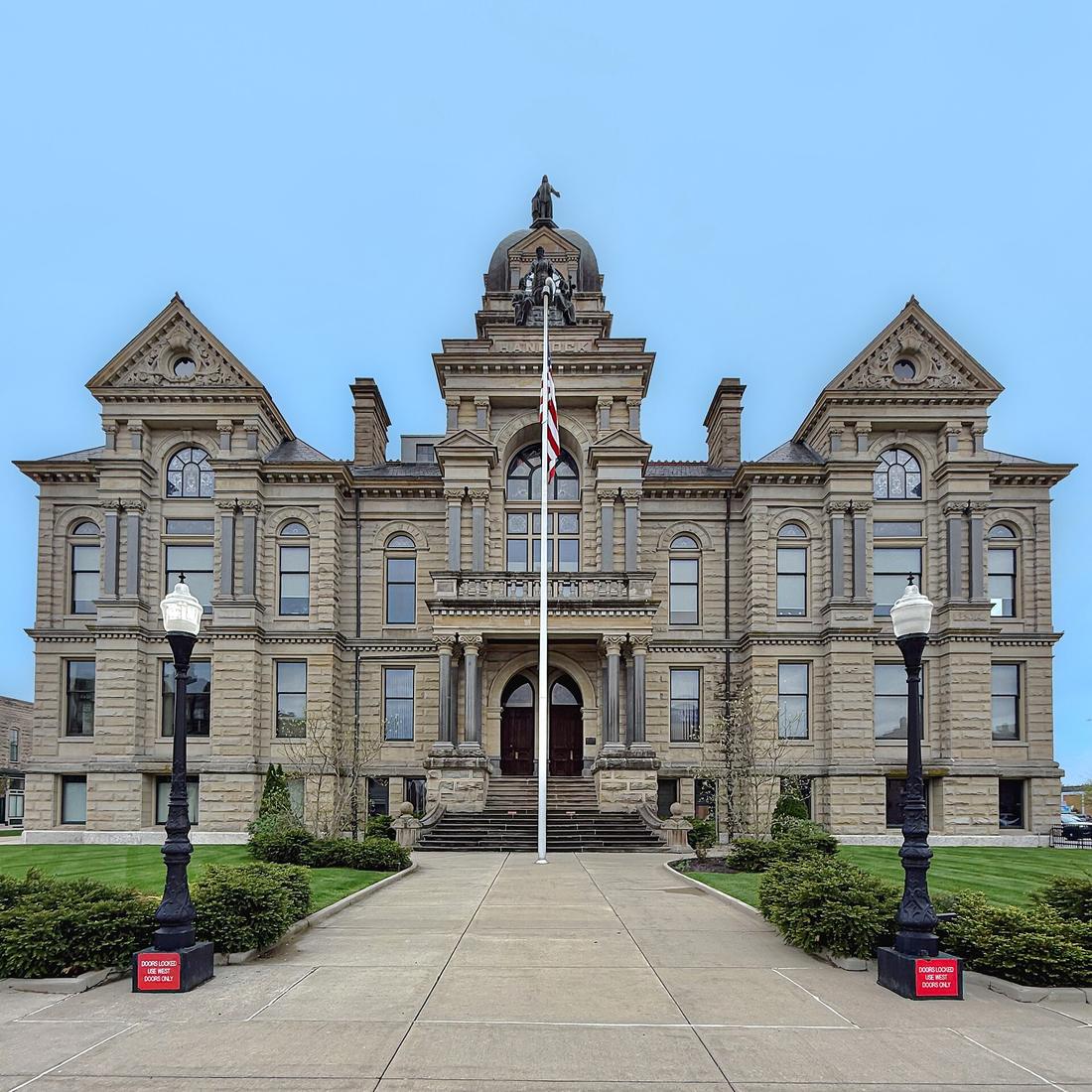 The Hancock County courthouse in Findlay, Ohio