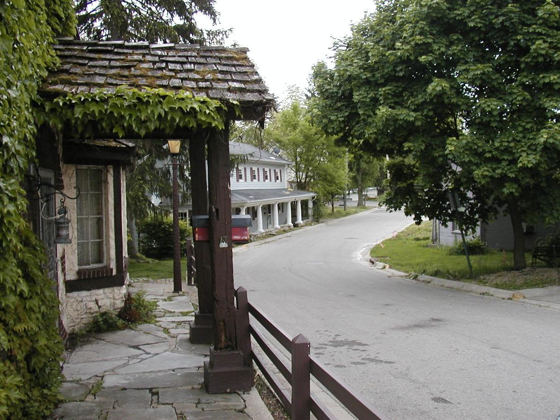 A quiet residential street in New Carlisle, Ohio